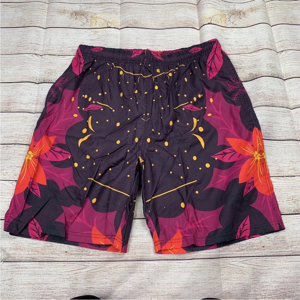 Ruja Mens Size XL Pro Purple Swim Shorts Side Pockets